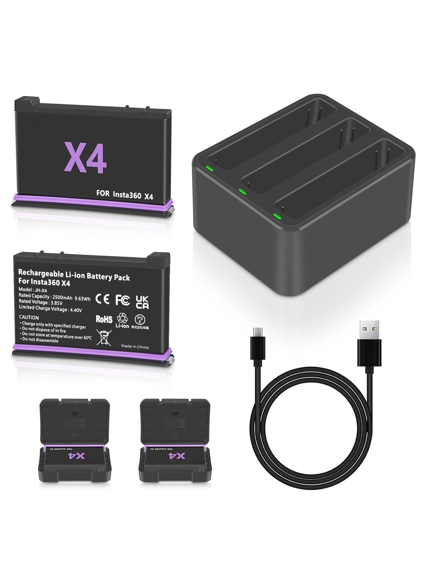 Action Camera X4 Battery Replacement, 2500mAh,…