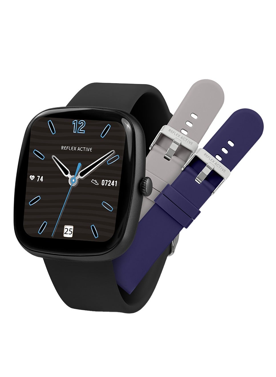 Compare Reflex Active Nexus C 100 Smart Black Calling Watch Interchangeable Set at KSA Price