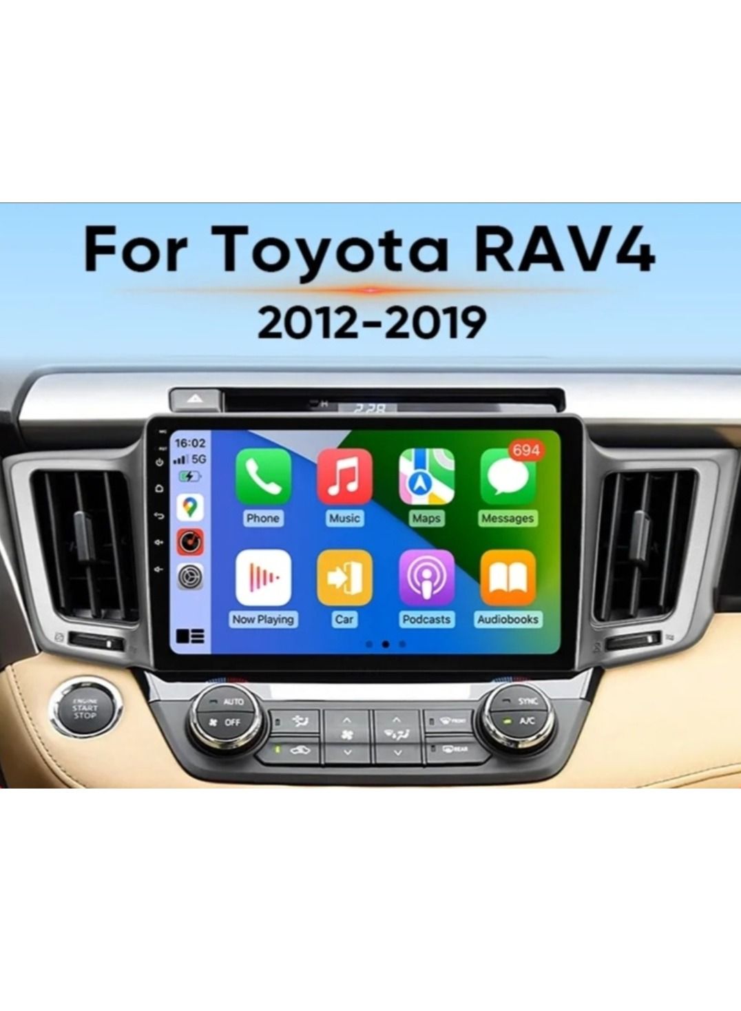 Android Car Stereo for Toyota RAV4 2012–2019 | 10-Inch…