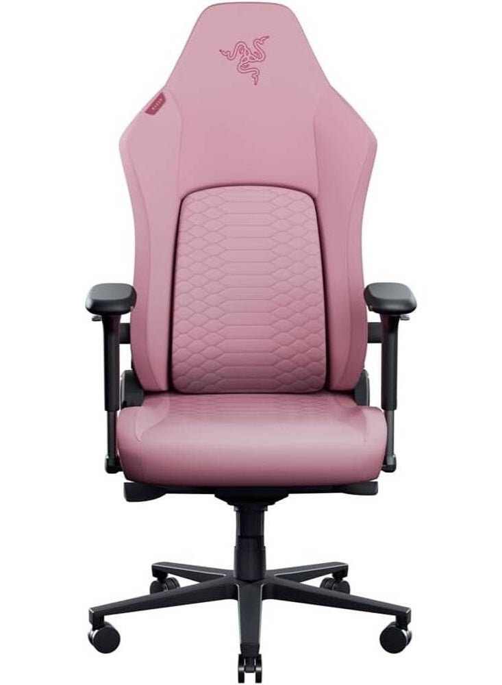 Compare Iskur V2 NewGen Ergonomic Gaming Chair, HyperFlex 360° Adjustable Lumbar Support, Gen2 EPU Leather with CoolTouch, 4D Armrests, 153° Recline, DualDensity ColdCured Foam, Steel Frame, High Back, 136kg Capacity, Pink | RZ3804900900R3G1 at KSA Price