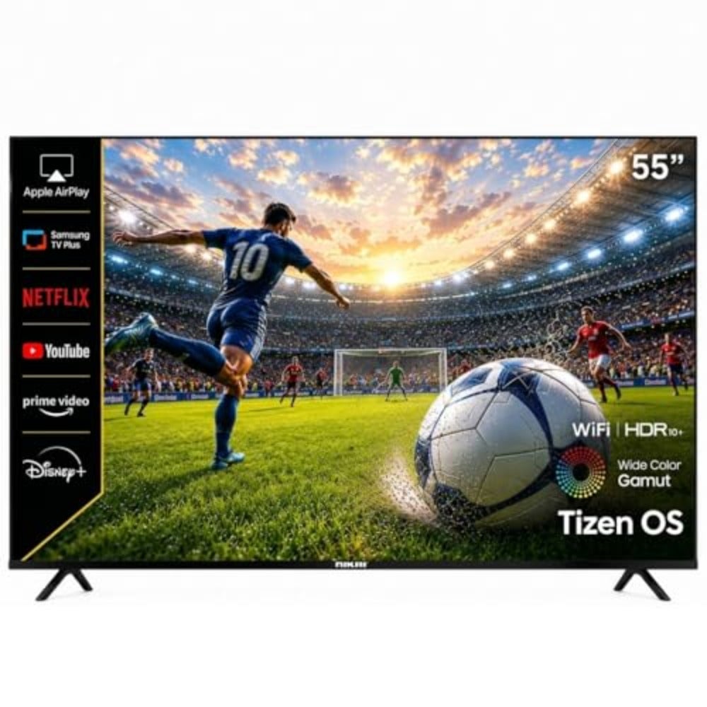 Compare 55 Inch 4K UHD Smart TV with Tizen OS Ultra HD LED Television HDR10 Builtin WiFi and Voice Control Bluetooth 2.1 + EDR 3840x2160, 3 HDMI and 2 USB  55QTZN4KSLED at KSA Price