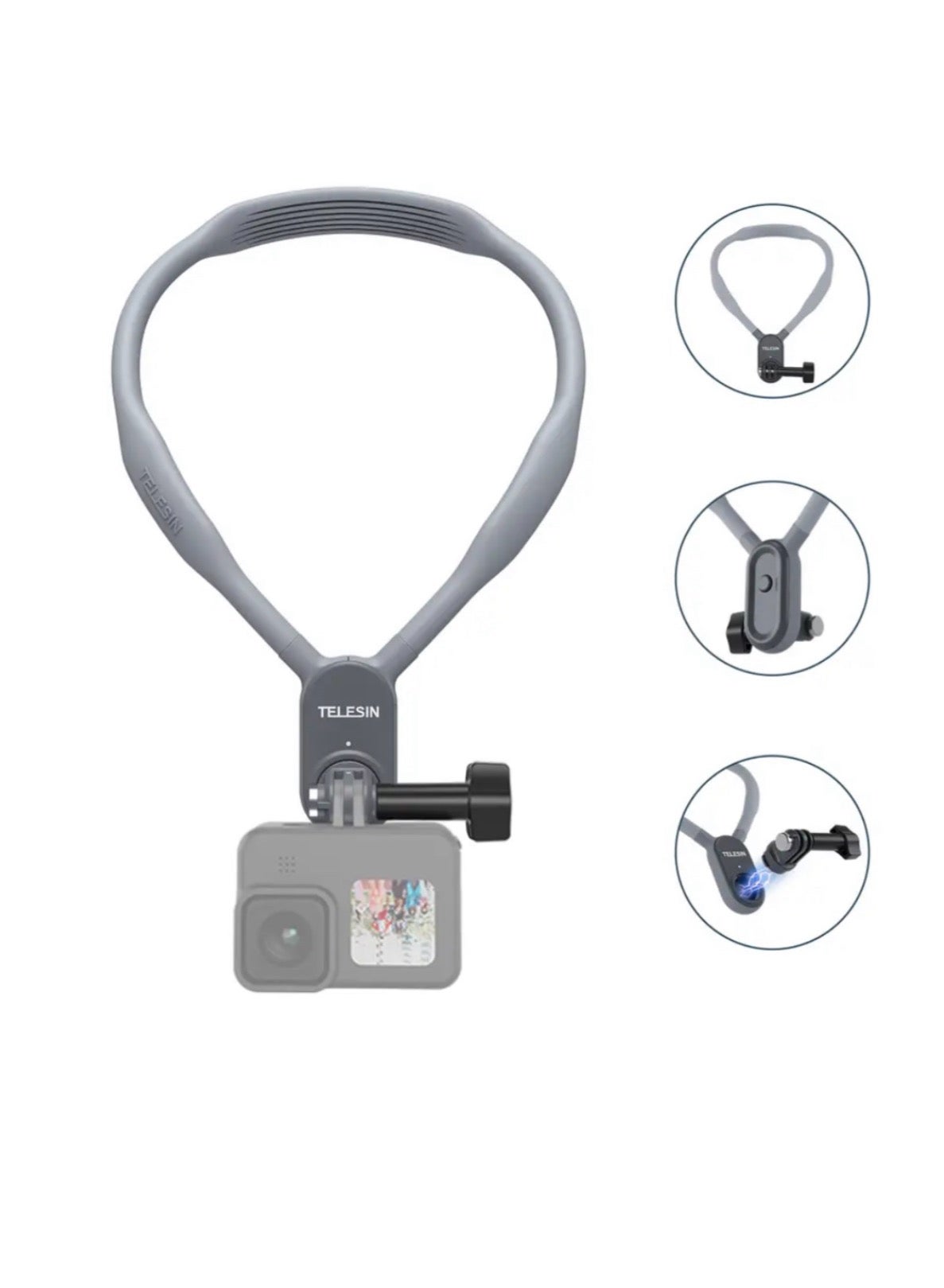 Compare Telesin Action Camera Neck Mount – HandsFree Adjustable Strap for GoPro & Sports Cameras at KSA Price