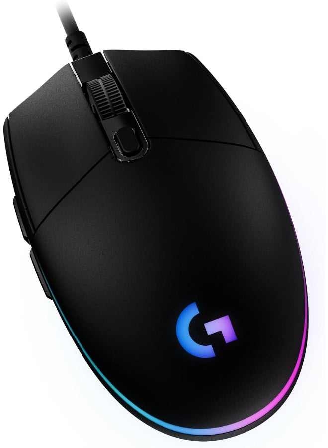 Compare G203 2nd Gen Wired Gaming Mouse, 8,000 DPI, Rainbow Optical Effect LIGHTSYNC RGB, 6 Programmable Buttons, OnBoard Memory, Screen Mapping, PCMac Computer and Laptop Compatible  Black at KSA Price