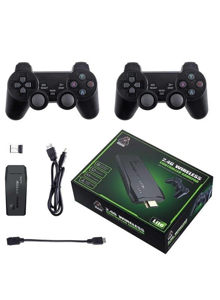 Compare 4K Ultra HD Arcade Game Console Stick – Builtin 10000 Retro Classic Games, 64GB Storage, Plug & Play HDMI TV Output, Dual Wireless Controllers, Multiplayer Support, Family Gaming System at KSA Price