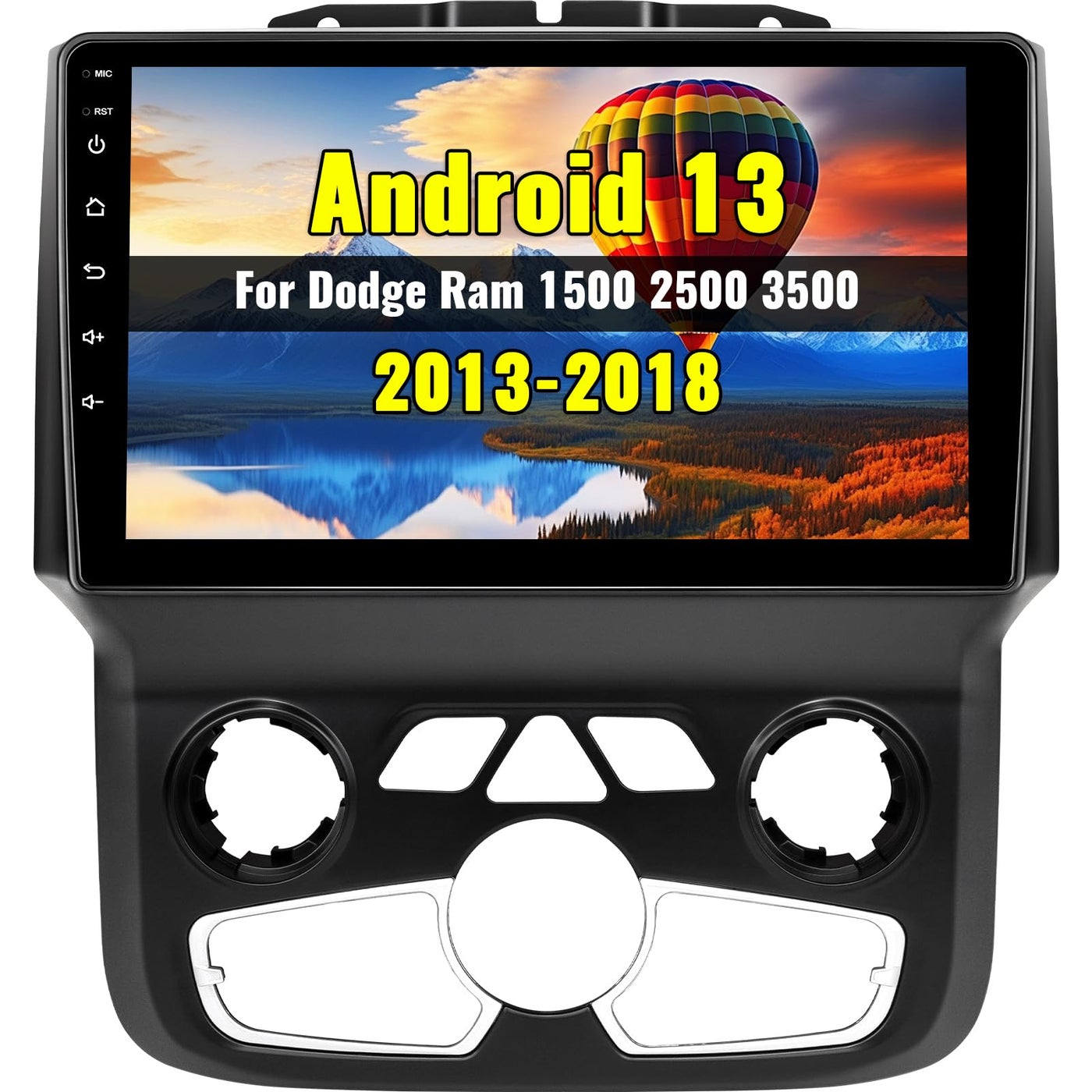 Compare Car Radio Stereo for Dodge RAM 1500 2500 3500 20132018 Automatic AC,2+64G Android 13 Touch Screen Radio Upgrade with Wireless CarPlay Android Auto Bluetooth GPS Navigation at KSA Price