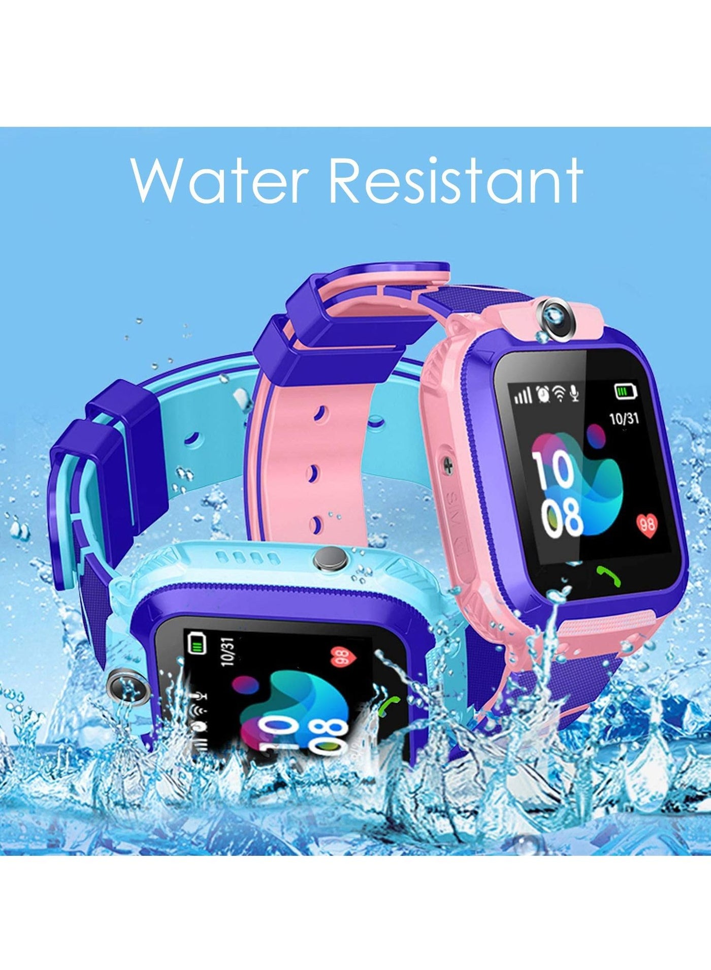 Compare Smart Watch Phone for Kids, Waterproof Smartwatches with Tracker HD Touch Screen for 312 Boys and Girls,Childrens Phone Watch at KSA Price
