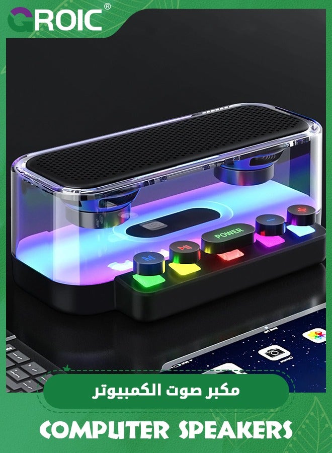 RGB Speakers Bluetooth Wireless Subwoofer Computer…