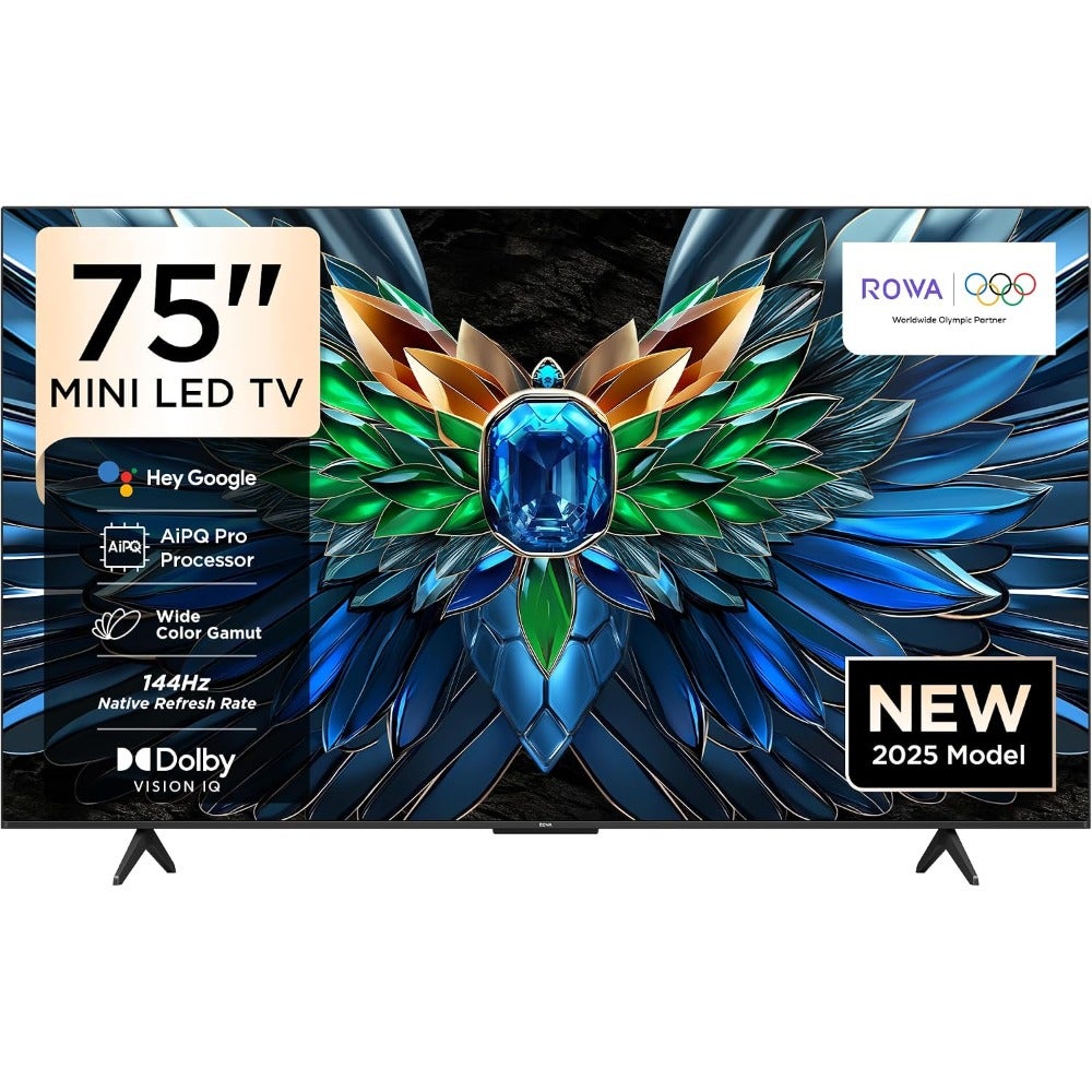 Compare RGJS75 Inch R85 Series 4K Mini LED Google TV, 120Hz MEMC, AiPQ Pro Processor, Dolby Vision IQ, HDR10+, 3GB+32GB Memory, Game Master, Smart Mini LED TV For Gaming Entertainment, 75R85 2025 Model TVNRM at KSA Price