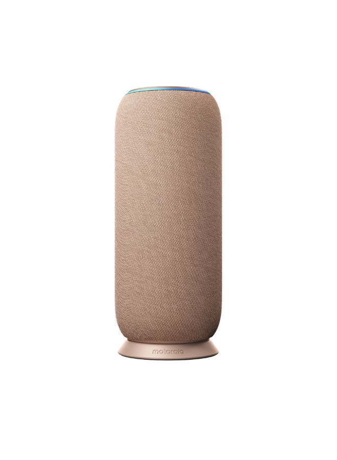 Compare Moto Sound Flow, Portable Speaker with Sound by Bose, 30W Audio, WiFi & Bluetooth Streaming, 12 Hours Battery, IP67 Water & Dust Resistance, QuadMic Set up, Pantone® Warm Taupe WARM TAUPE at KSA Price