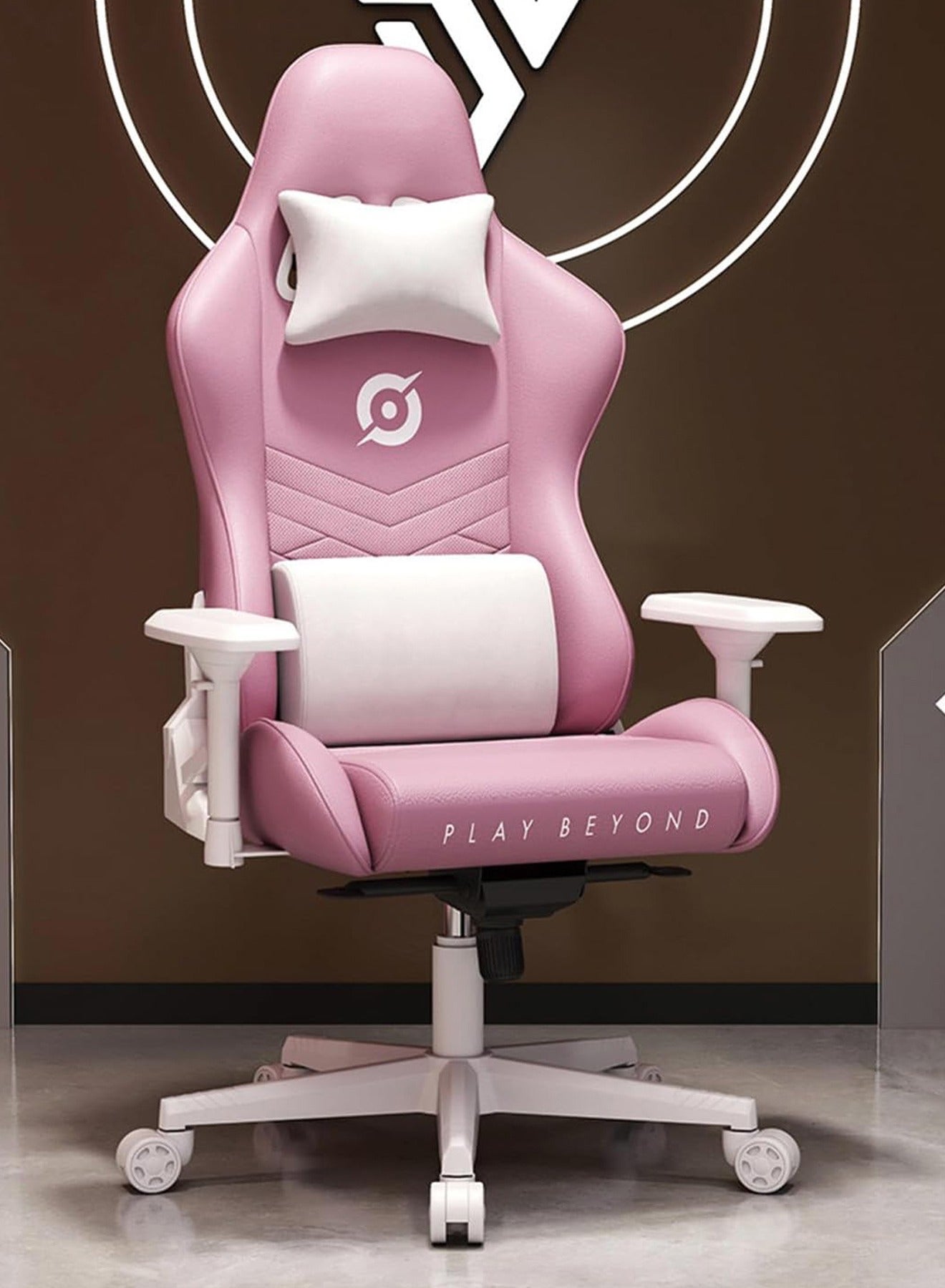 Compare Platinum Leather Gaming Chair with Adjustable Hand Rest and Rocking Function Ultimate Comfort for Gamers at KSA Price