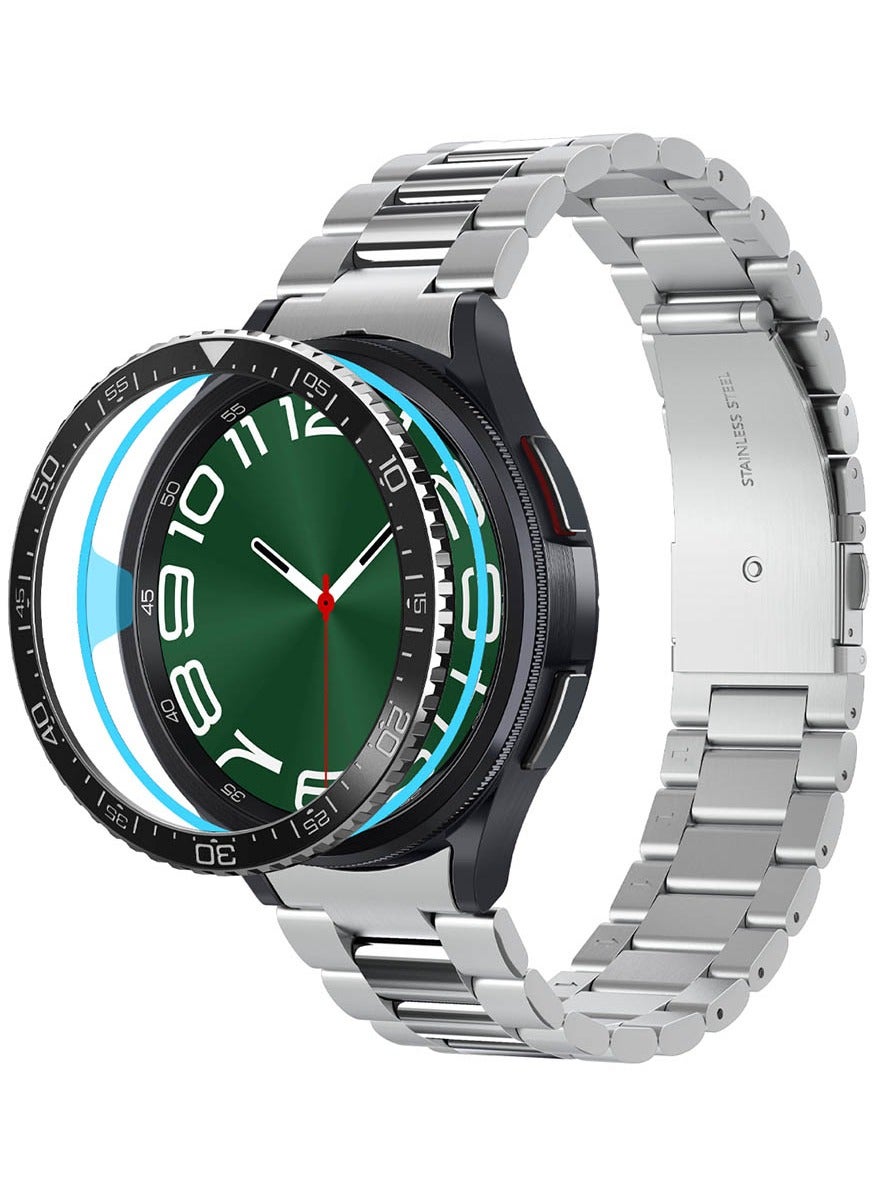 Compare Bezel Tune for Samsung Galaxy Watch 6 Classic 47mm 2023 Bezel Ring Protector Adhesive Cover  Black at KSA Price