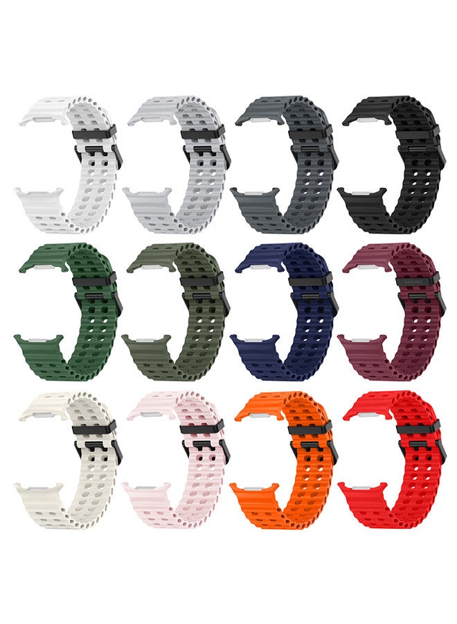 Compare 12 pack of Band for Samsung Galaxy Watch 7 Ultra Soft Silicone  Adjustable, SweatResistant, and Stylish at KSA Price
