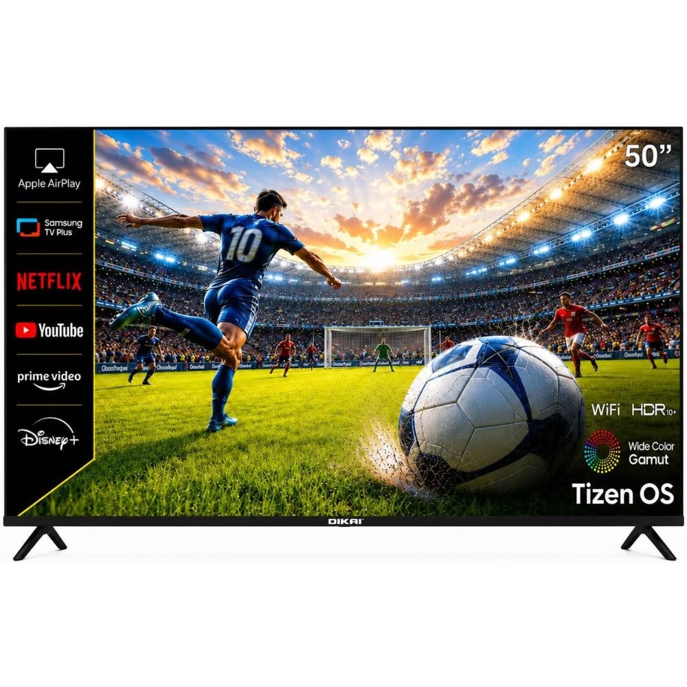Compare 50 Inch 4K UHD Smart TV with Tizen OS Ultra HD LED Television WiFi Voice Control, Bluetooth 2.1, HDR10 2 Speaker 8W 3 HDMI 2 USB  50QTZN4KSLED at KSA Price
