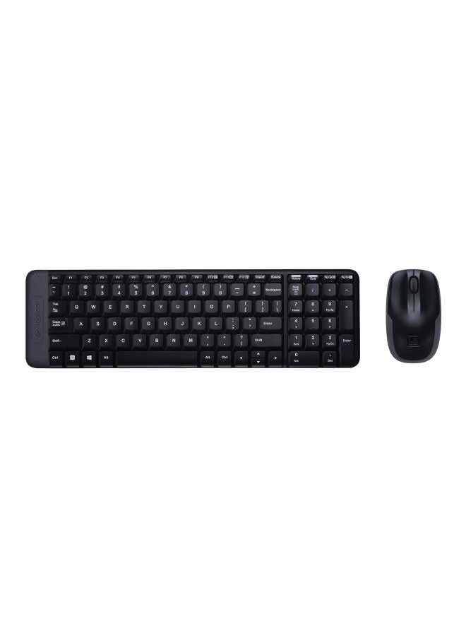 Compare MK220 SpaceSaving Wireless Keyboard and Mouse Combo  Black at KSA Price