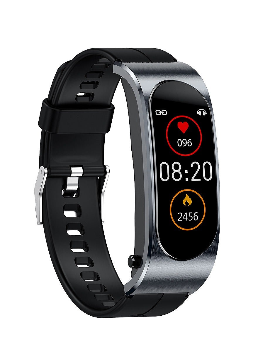 Compare 2in1 Bluetooth Ear Smart Bracelet: Step, Heart Rate, Blood Pressure, Sleep Monitoring, Phone Smart Bracelet at KSA Price