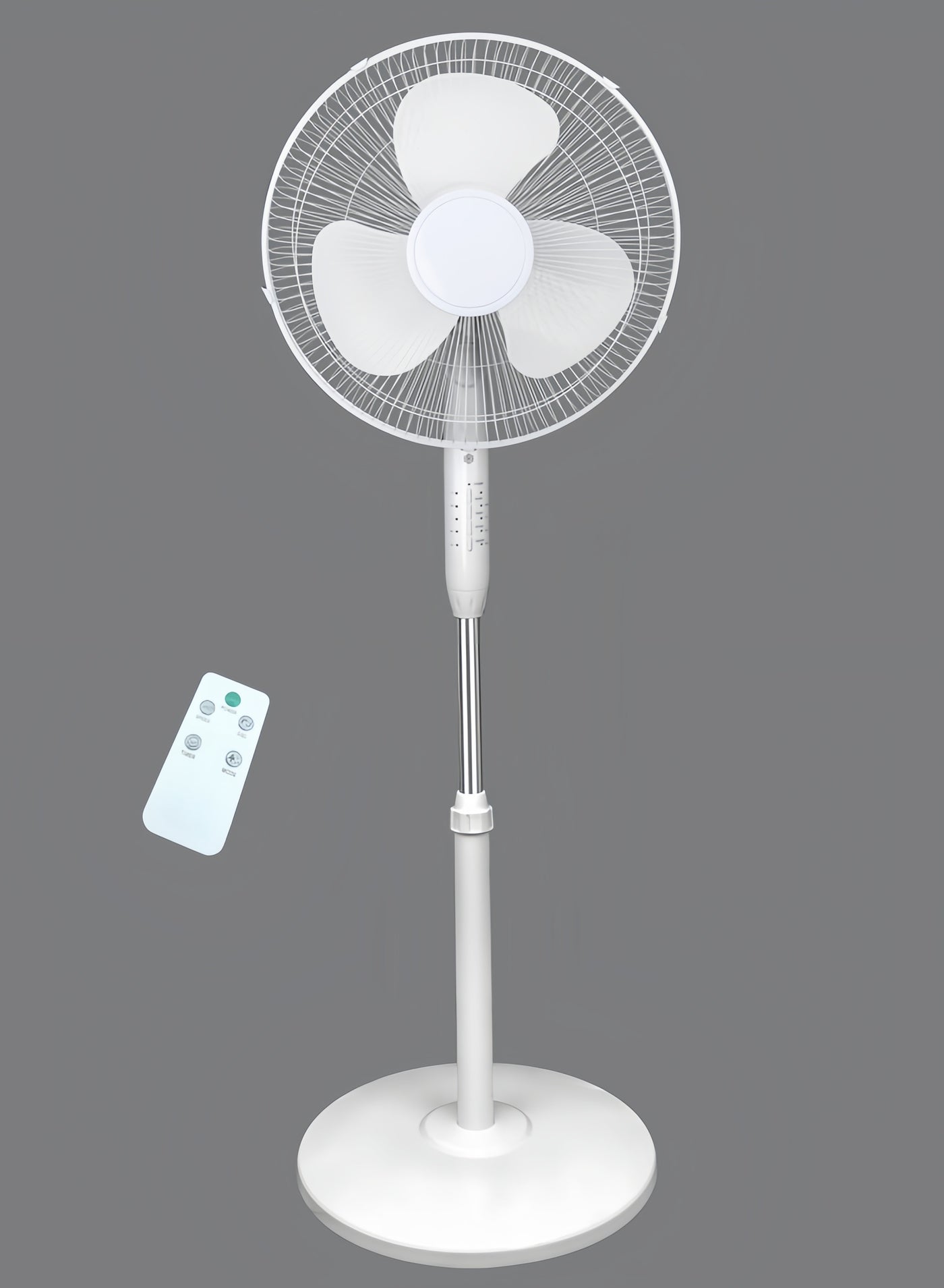 Compare Pedestal Stand Fan with Remote Control,16 inch,3 Speed& Adjustable Height,140° Levels rotation Angle,3 Leaf Quiet Power Saving with 7.5 Hour Timer floor fan,for Bedroom Home Office, White at KSA Price