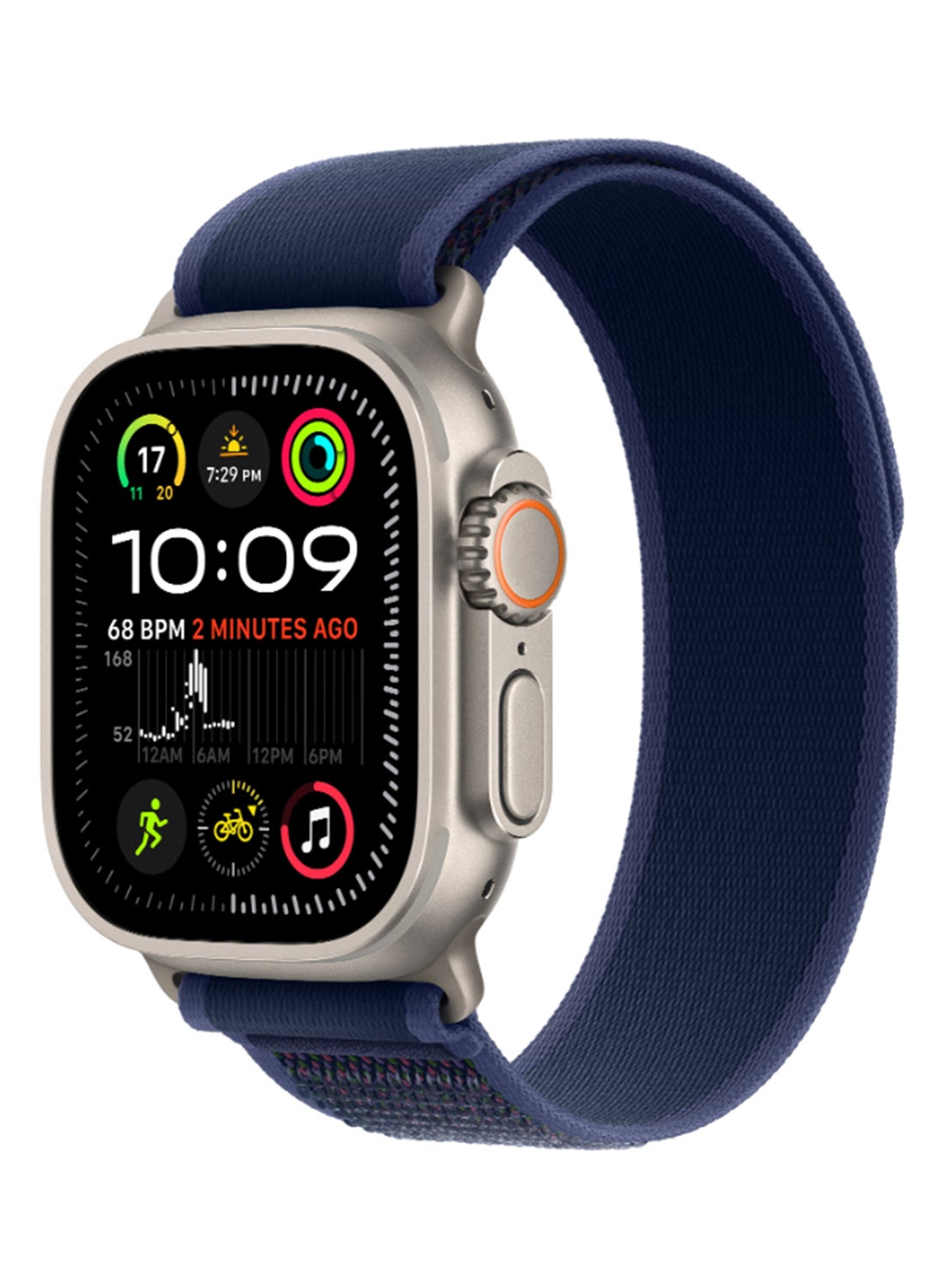 Compare Watch Ultra 2 2024 GPS + Cellular 49mm Natural Titanium Case With Blue Trail Loop  SM at KSA Price