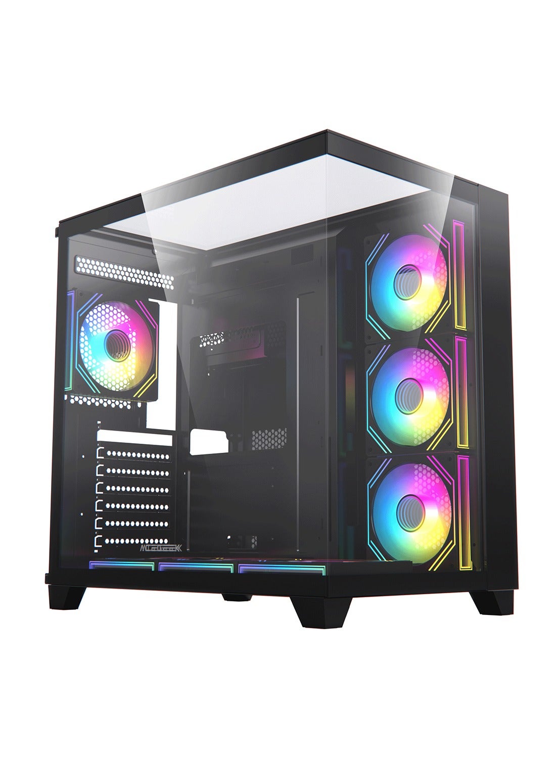 Acegeek Black ATX Computer Case, Up to 360mm…
