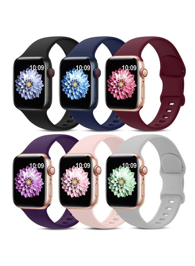 6 Pack Sport Bands Compatible with Apple Watch…