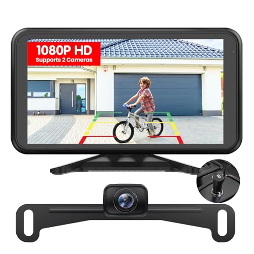 Compare AUTOVOX Wireless Backup Camera for Car Easy Install: No Delay 5 HD 1080P Rear View Camera with Clear Night Vision 2 Channels, IP69K Waterproof Back Up Camera System for Truck, Pickup, SUV, Van  W12 at KSA Price