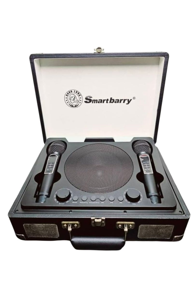 Portable Karaoke Bluetooth Suitcase Speaker with 2…