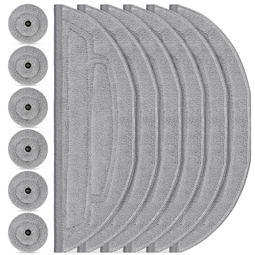 Compare 12 Pack Mop Pads Refills for Roborock S8 MaxV Ultra  S8 Max Ultra Robot Vacuum 6 Pack Mop Cloth with Dual Sonic Vibrations Modules 6 Pack Edge Mop Pads Accessories at KSA Price