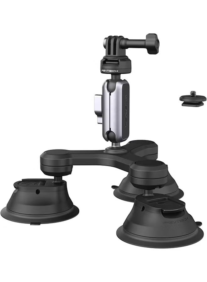 Compare PGYTECH CapLock Triple Suction Mount Compatible for DJI OSMO Action 432, Gopro Hero 111098 with 1420 Standard Thread Adapter, Action Camera and Smartphones for Insta360 ONE RSRONE X3X2 at KSA Price