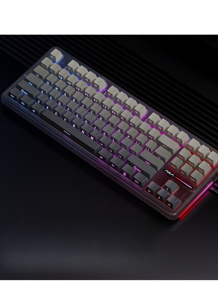 Compare 87 Key Mechanical Keyboard  Gasket Structure  Full Key Hot Swappable  RGB Lights  Wireless Bluetooth Connection  Gaming Keyboard And Office Keyboard at KSA Price