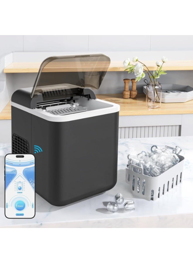Countertop Ice Maker with App Control, 12kg…
