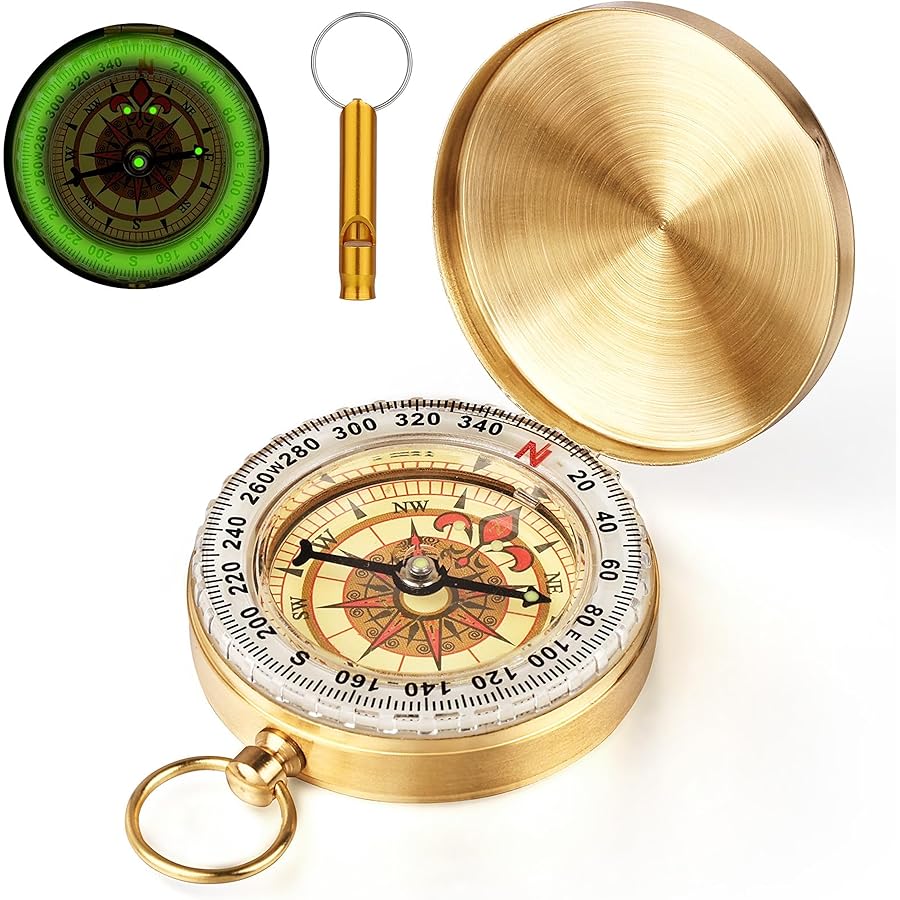 Compare Flintronic Navigation Compass, Hiking Compass with Luminous Function, Waterproof Pocket Compass for Expedition Map Reading, Navigation, Orienteering and Survival at KSA Price