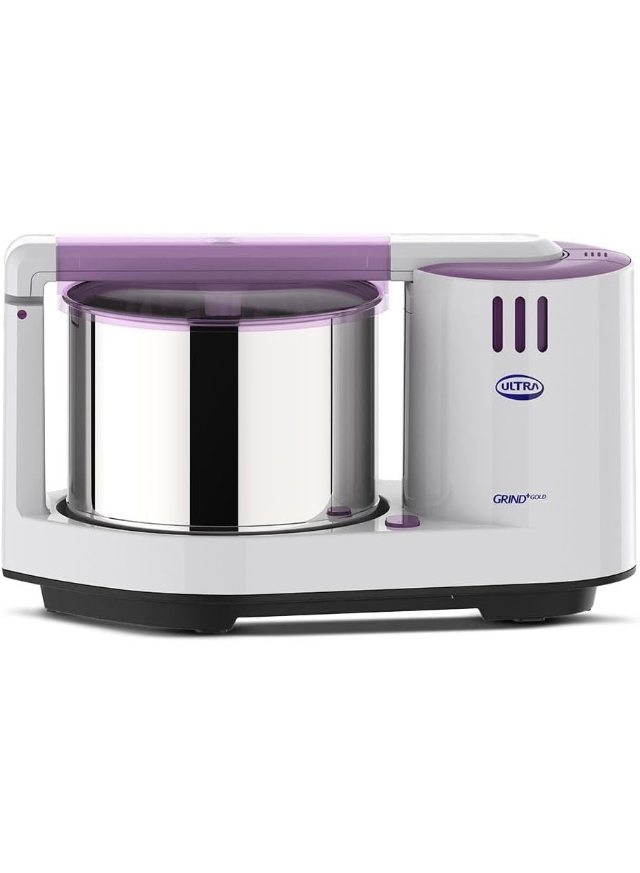 Compare Ultra Grind+ Gold 2 Litre Table Top Wet Grinder  White | Fast Grinding Conical Stones 150W Motor & 5 Years Warranty | AISI 304 FoodGrade SS Multi Utility Cylindrical Drum, Light Weight at KSA Price