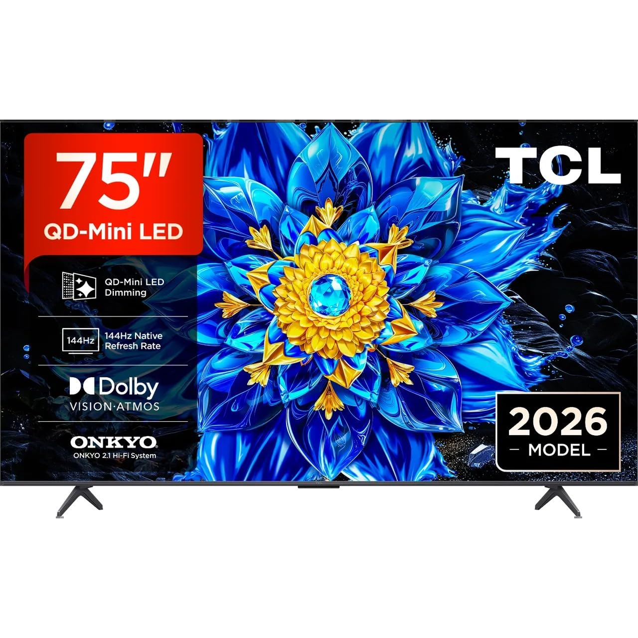 Compare TCL 75P81L 75 Inch QDMini LED 4K Google TV | 144Hz | Dolby Vision Atmos | HDMI 2.1 | Game Master | 93% DCIP3 | 2026 Model 75P81L BLACK at KSA Price