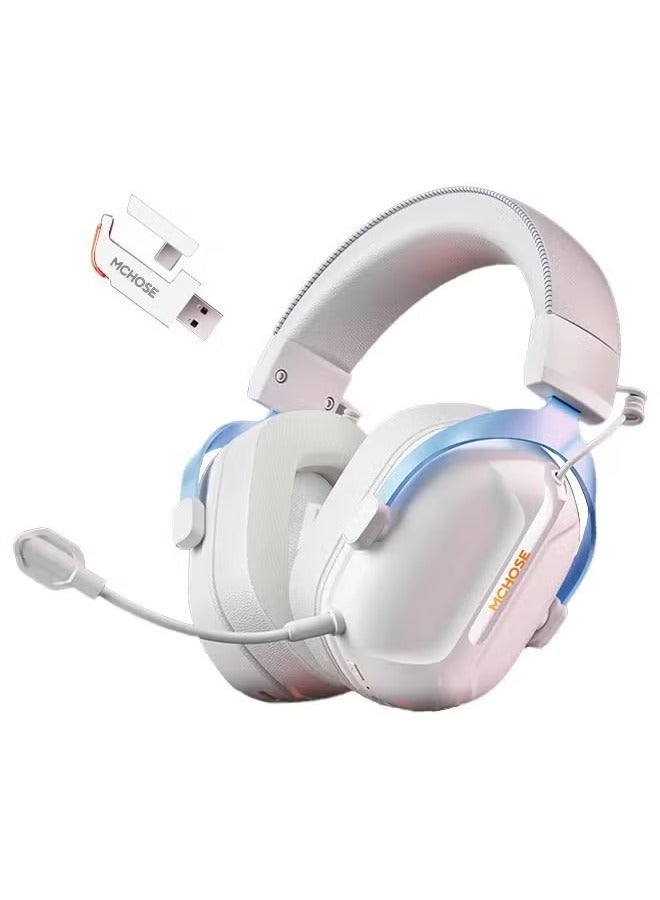 Compare S9 Pro Wireless Gaming Headset,2.4GBT Wireless & Wired, 50mm Drivers, 7.1 Surround Sound,15ms UltraLow Latency, 55H Battery,  Detachable AI NoiseCanceling Microphone,IceConducting Earcups, MusicGame Modes, TypeC Charging |  at KSA Price
