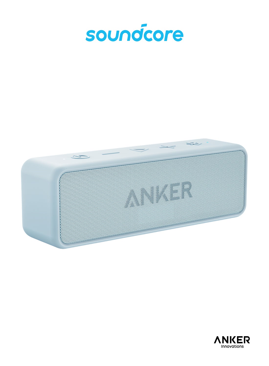 Compare Anker Soundcore 2 Portable Bluetooth Speaker with 12W Stereo Sound, BassUp, IPX7 Waterproof, 24Hour Playtime, Speaker for Home, Outdoors, Travel White+Blue ‎White Blue at KSA Price