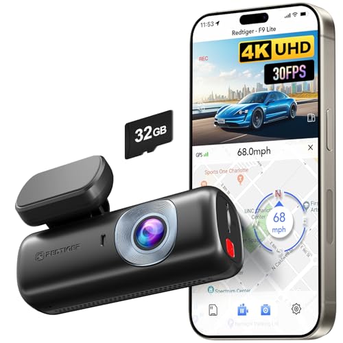 REDTIGER 4K Dash Cam Front, ADAS, Built-in WiFi…