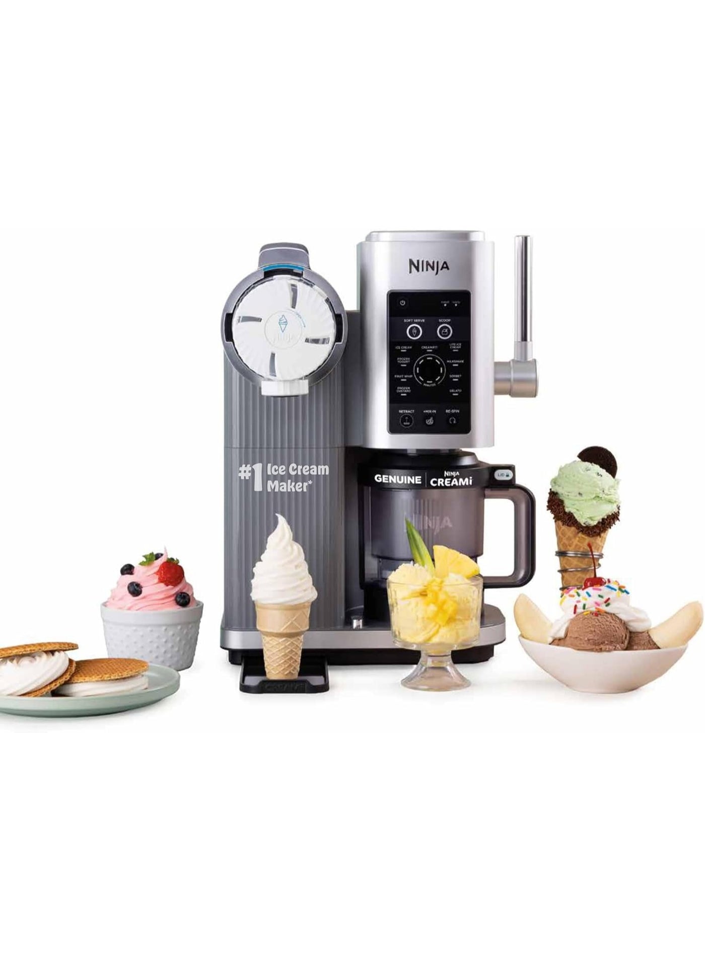 Ninja CREAMi Scoop and Swirl Soft Serve and…