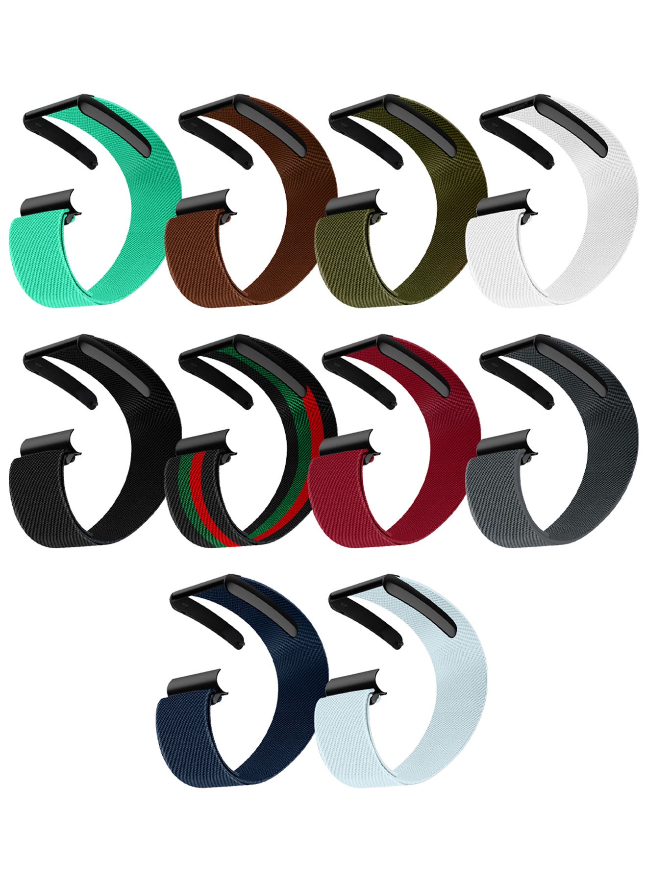Compare 10Packs Premium Adjustable Nylon Strap for WHOOP 5 – Lightweight & Breathable Replacement Band Multicolour16 at KSA Price