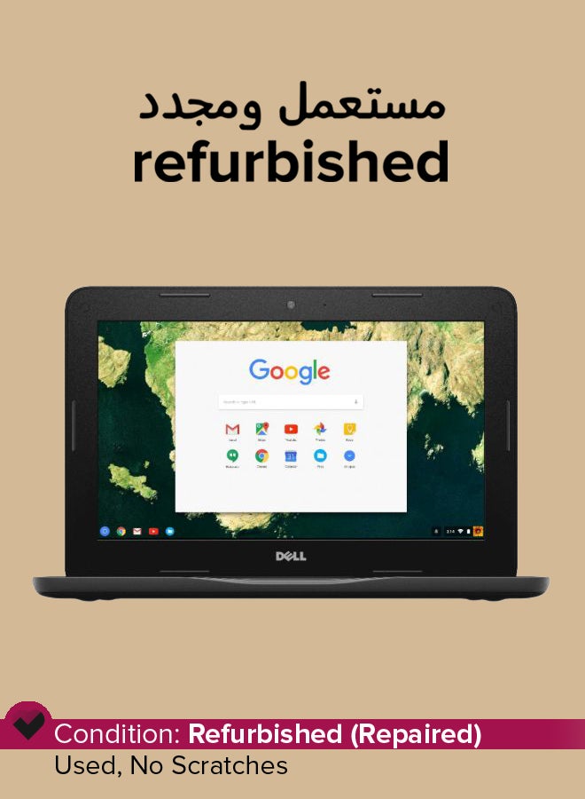 Compare Refurbished Chromebook 11 3180 Laptop With 11.6Inch Display,Celeron N3060 Processor2GB RAM16GB eMMC FlashIntel HD Graphics 400 Black at KSA Price