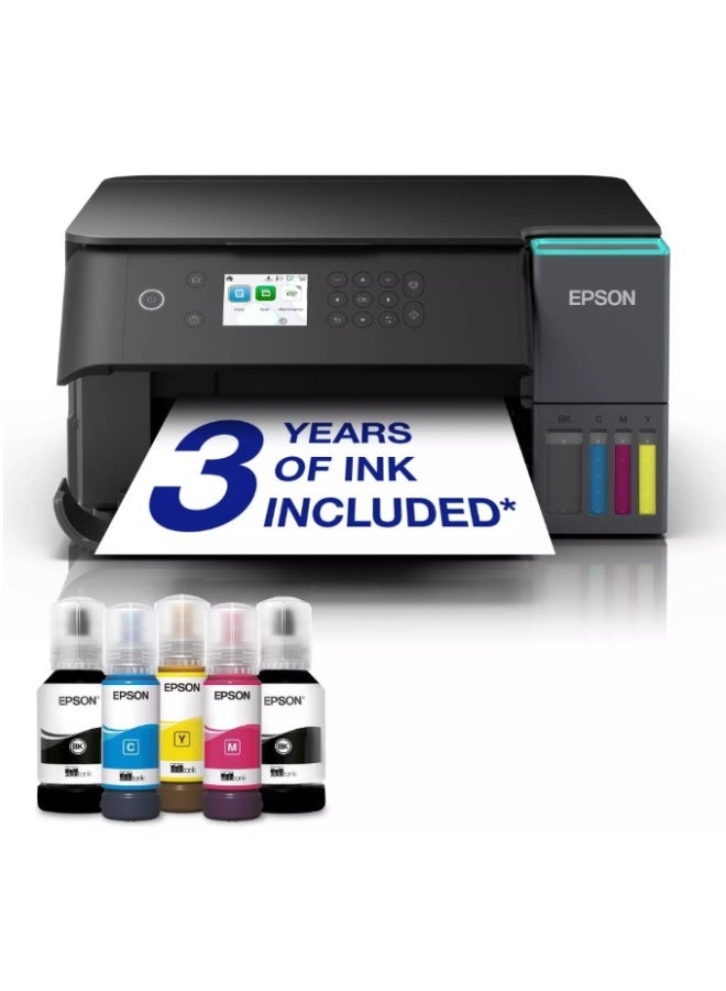 Compare EcoTank L6360 A4 WiFi AllinOne Ink Tank Printer Black at KSA Price