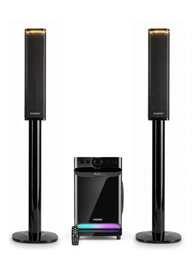 Compare XB8000 Soundbar with Subwoofer 90W 8” Subwoofer 3” Satellite Speaker 2.1 Home Cinema RGB Powerful Bass 5.0 Bluetooth Speaker Sound Bar Multiple Connectivity USB, BT, Aux & Remote Control Multiple Device Inputs Smartphone Tablet Music Player at KSA Price