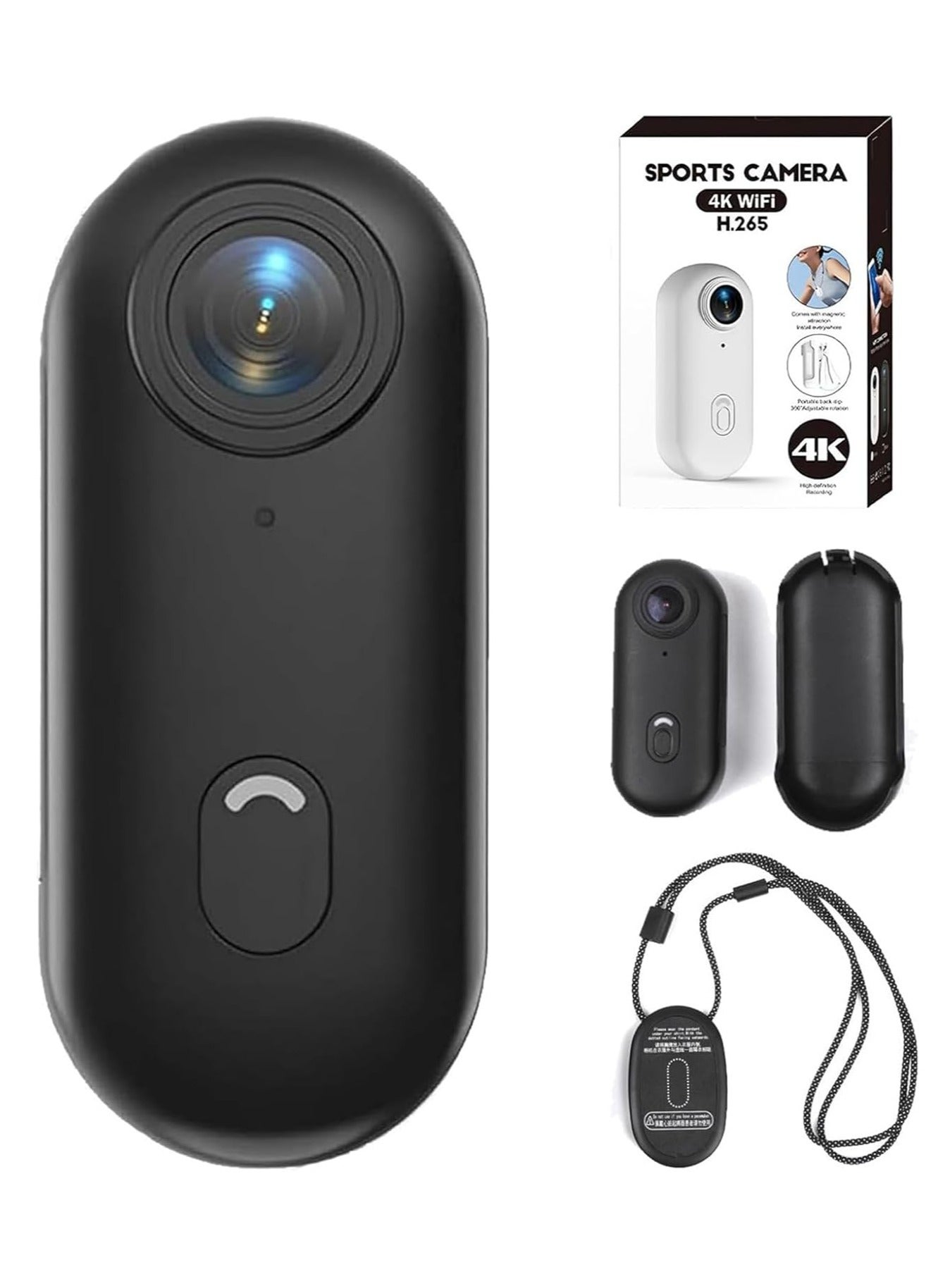 4K Ultra HD Wearable Mini Sports Camera – Thumb-Sized…