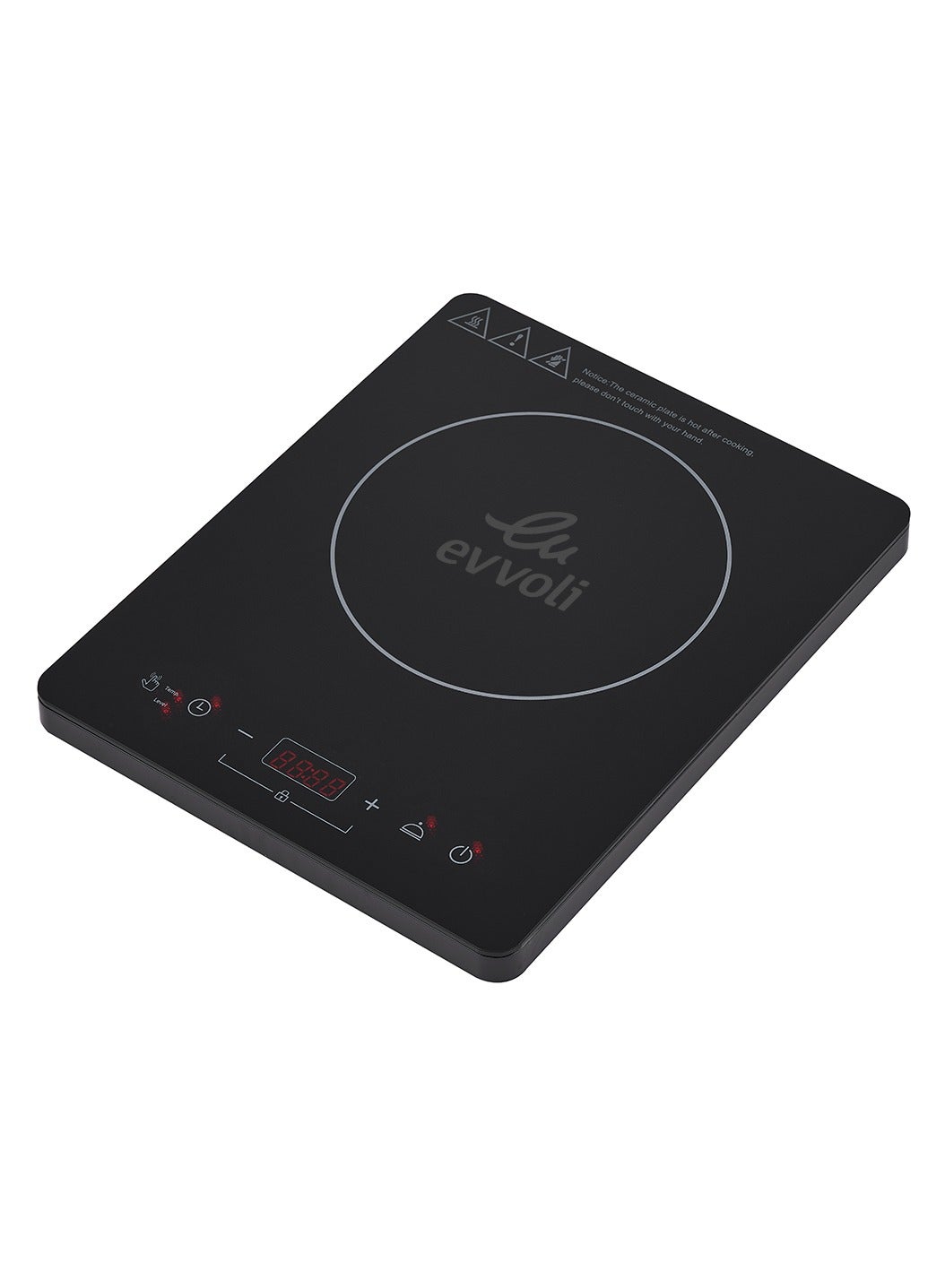 Compare Induction Hob with Smart Touch Panel, Keep Warm Function, with EnergyEfficient Cooking Technology 2000 W EVKAIH101B Black at KSA Price