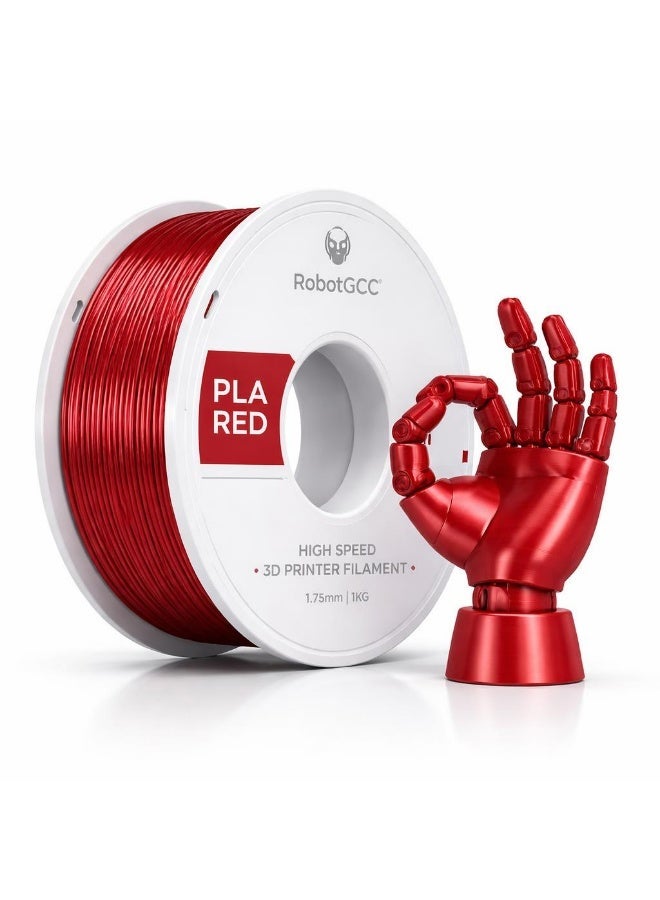Compare RobotGCC PLA China Red 3D Printer Filament 1.75mm 1KG, Smooth Extrusion, Low Warping, Strong Layer Adhesion, EasytoPrint Material for FDM 3D Printers, Models and Prototypes at KSA Price