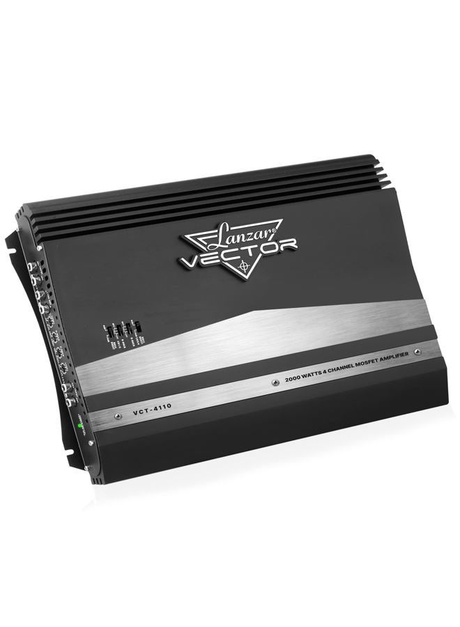 Compare Lanzar VCT4110 4Channel High Power MOSFET Amplifier  Slim 2000 Watt Bridgeable Mono Stereo 4 Channel Car Audio Amplifier wCrossover Frequency,Black, White at KSA Price