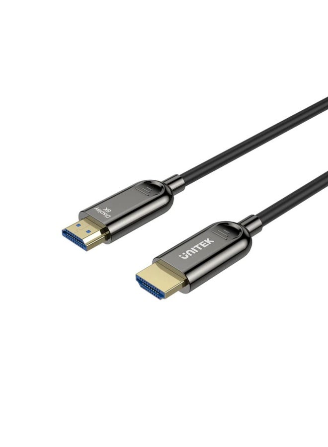 Compare Unitek 8K HDMI Fiber Optic Cable – 10 Meters HighSpeed Ultra HD HDMI 2.1 Cable – Supports 8K@60Hz, 4K@120Hz, HDR10+, eARC, Dolby Atmos – Lightweight & Flexible Design – Black at KSA Price