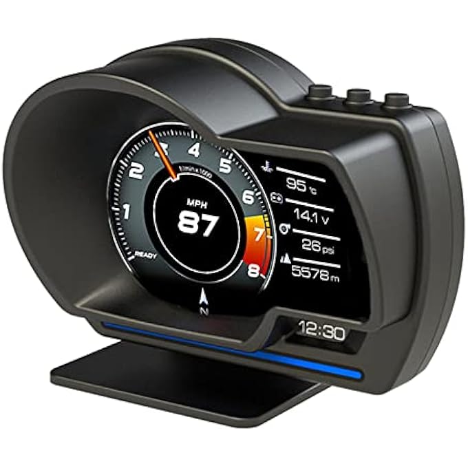 Compare Car Hud Display ObdGPS Smart Gauge Speedometer Diagnostic Fault Code Elimination Safe Driving Computer Overspeed Fault Alarm Works Great For Most Cars at KSA Price