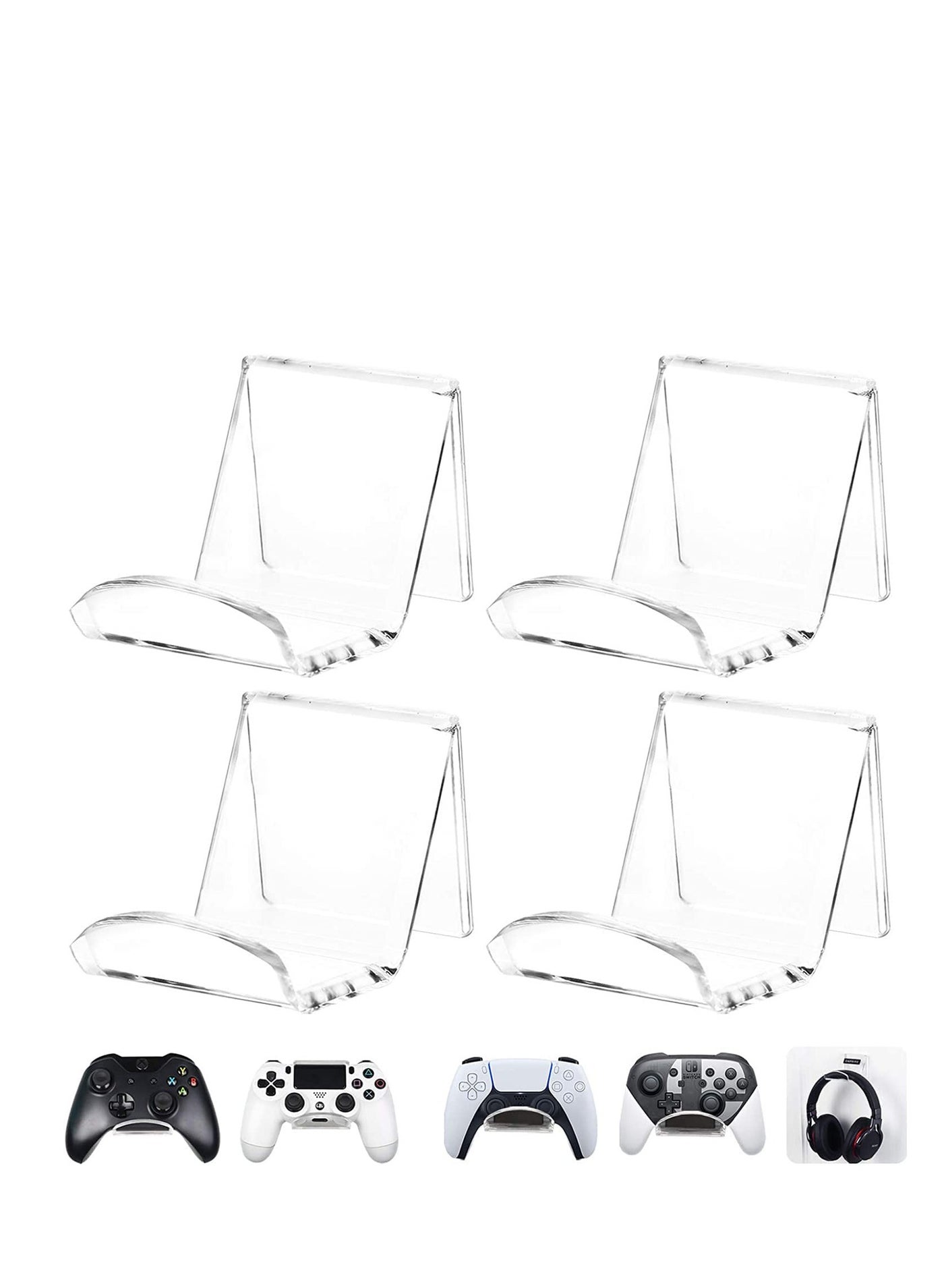 Game Controller Wall Mount Holder Stand (4 Pack)…