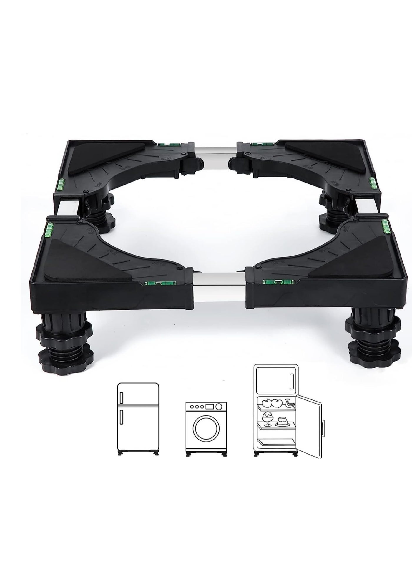 Compare Washing Machine Base Stand,Large Appliance Base Stands with 4 Wheels Mobile Roller Cart for Refrigerator Dryer and Appliance at KSA Price