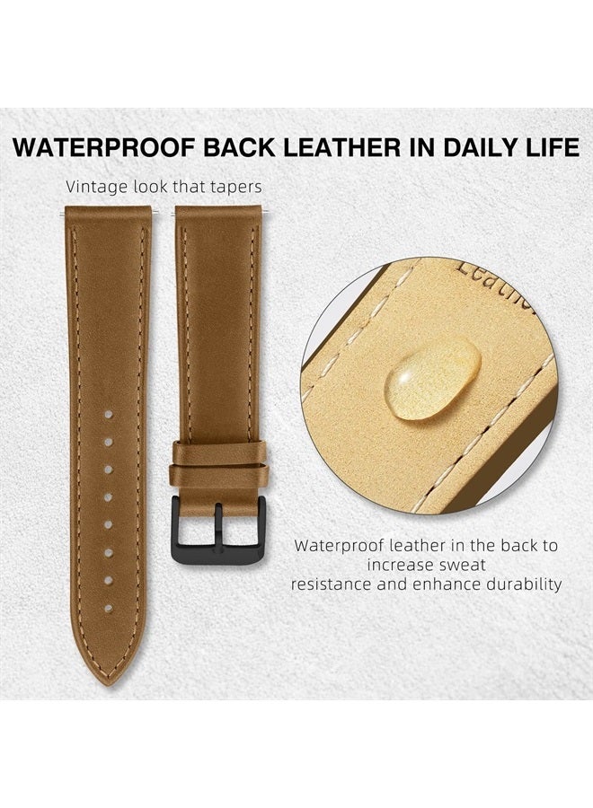 Quick Release Brown Leather Watch Bands for Omega…