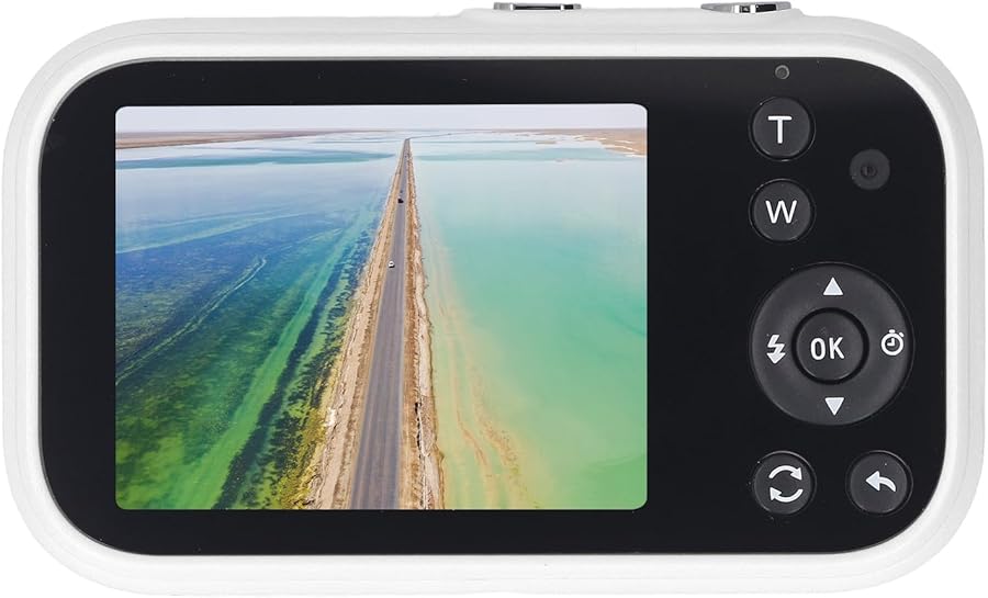 Compare White Digital Camera 16X Zoom Vlogging Compact Travel Video Camera For Kids Teens Adults at KSA Price